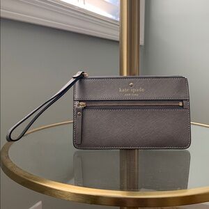Kate Spade Silver Wristlet Wallet